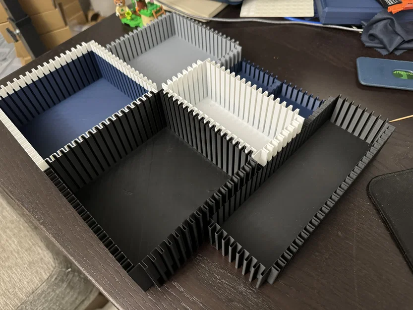 Khay lưu trữ module dạng Vase lồng khớp cho ngăn kéo Ikea Alex (1x3x3) - Image 1