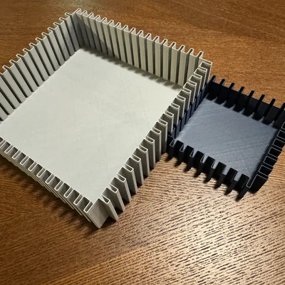 Khay lưu trữ module dạng Vase lồng khớp cho ngăn kéo Ikea Alex (1x3x3)