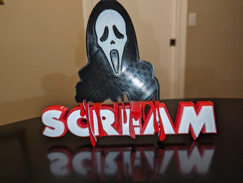 Bảng Logo Bloody Scream (Ghostface Nhỏ Máu) - Image 1