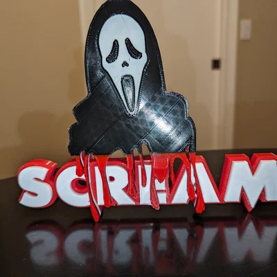 Bảng Logo Bloody Scream (Ghostface Nhỏ Máu)