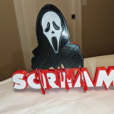 Bảng Logo Bloody Scream (Ghostface Nhỏ Máu)