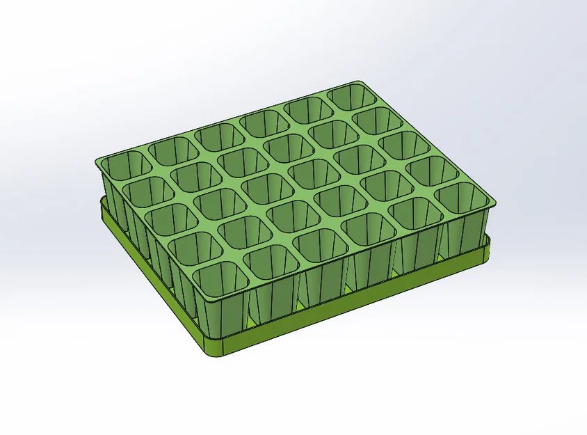Khay ươm cây con không đáy (seedling plate - plaque à semis) - Image 2