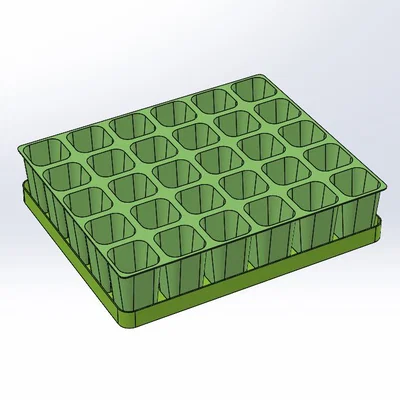 Khay ươm cây con không đáy (seedling plate - plaque à semis)
