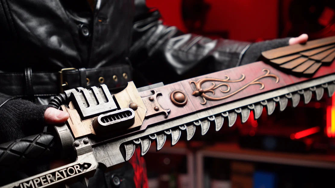 The Teeth of Terra by Cornivius - Prop Chainsword nhiều phần (REMIX) - Image 5