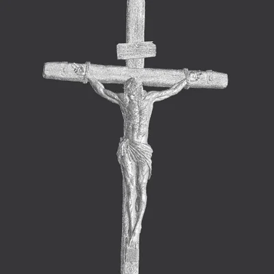 Mô hình 3D tượng Chúa Jesus chịu nạn trên thập giá sắc nét