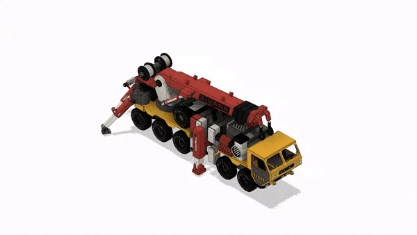 Xe Cứu Hộ Hạng Nặng Màu Vàng (MMRS) Có Chuyển Động - Image 5