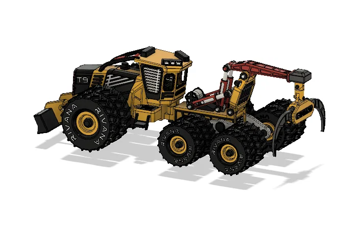 Yellow Log Skidder-All Dual Wheels – Mẫu xe kéo gỗ (Skidder) bánh đôi - Image 2
