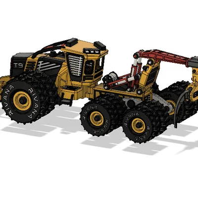 Yellow Log Skidder-All Dual Wheels – Mẫu xe kéo gỗ (Skidder) bánh đôi