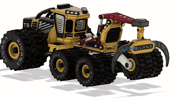 Yellow Log Skidder-All Dual Wheels – Mẫu xe kéo gỗ (Skidder) bánh đôi - Image 4