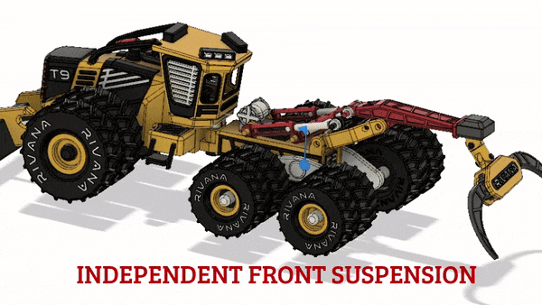 Yellow Log Skidder-All Dual Wheels – Mẫu xe kéo gỗ (Skidder) bánh đôi - Image 6