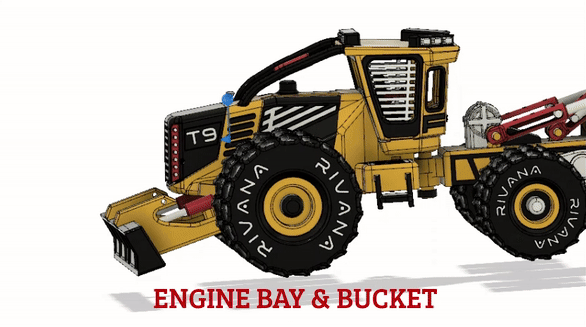 Yellow Log Skidder-All Dual Wheels – Mẫu xe kéo gỗ (Skidder) bánh đôi - Image 7