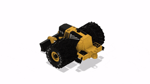 Yellow Log Skidder-All Dual Wheels – Mẫu xe kéo gỗ (Skidder) bánh đôi - Image 12