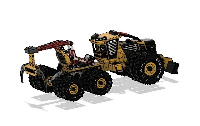 Yellow Log Skidder-All Dual Wheels – Mẫu xe kéo gỗ (Skidder) bánh đôi - Image 14