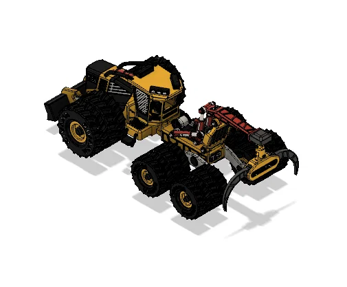 Yellow Log Skidder-All Dual Wheels – Mẫu xe kéo gỗ (Skidder) bánh đôi - Image 16