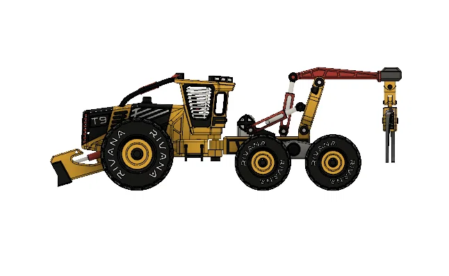 Yellow Log Skidder-All Dual Wheels – Mẫu xe kéo gỗ (Skidder) bánh đôi - Image 17