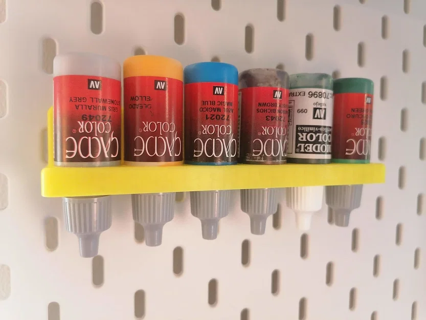 Kệ treo sơn Vallejo cho Ikea Skådis - Image 1