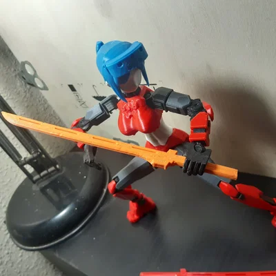 Kiếm Katana cho DUMMY 13 - Phụ kiện vũ khí in 3D cực ngầu
