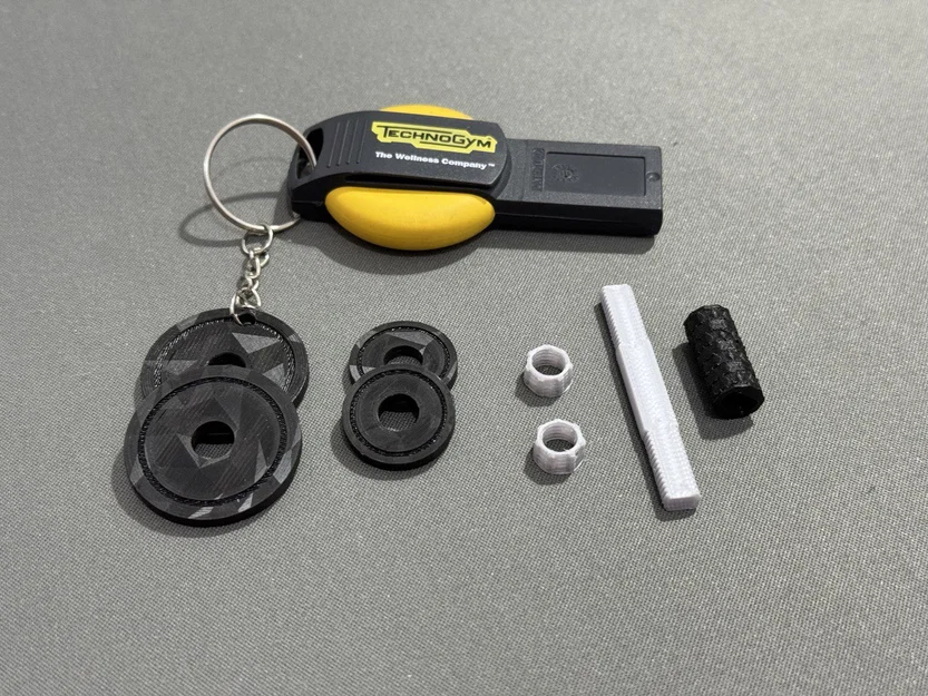 Móc khóa hình quả tạ (Gym Key Ring) - Phụ kiện in 3D cho dân tập gym - Image 2