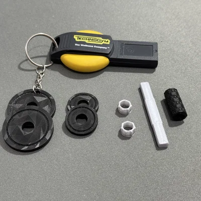 Móc khóa hình quả tạ (Gym Key Ring) - Phụ kiện in 3D cho dân tập gym