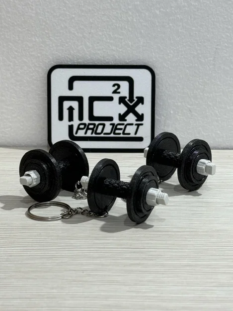 Móc khóa hình quả tạ (Gym Key Ring) - Phụ kiện in 3D cho dân tập gym - Image 4