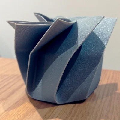 Hộp bát giác origami tự đóng Twist Close – gấp được (Foldable)