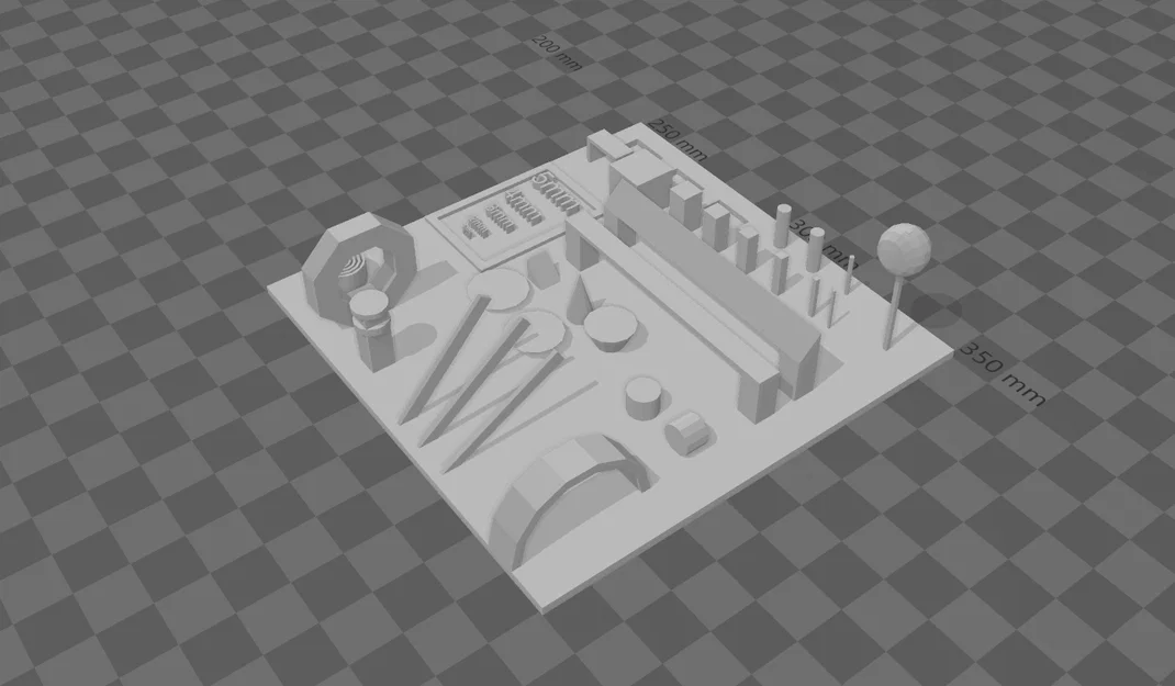 Mô hình kiểm tra hiệu năng máy in 3D (3D printer benchmark) chuyên nghiệp - Image 1