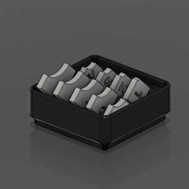 Bộ đo bán kính góc Gridfinity Radius Finder chuyên dụng cho thiết kế 3D - Image 1