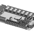 Mô hình CAD bo mạch chủ BTT Octopus V1.0 đơn giản hóa cho thiết kế 3D - Thumbnail 1