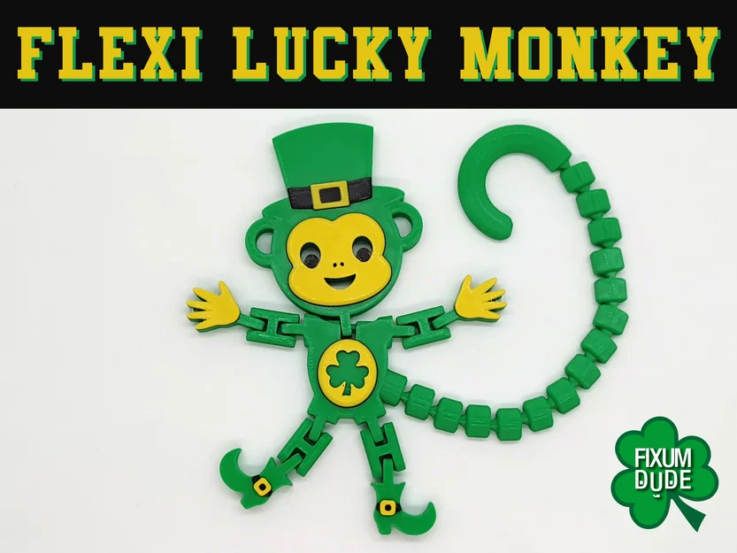 Flexi Lucky Monkey – Khỉ May Mắn Dẻo In-Place - Image 1