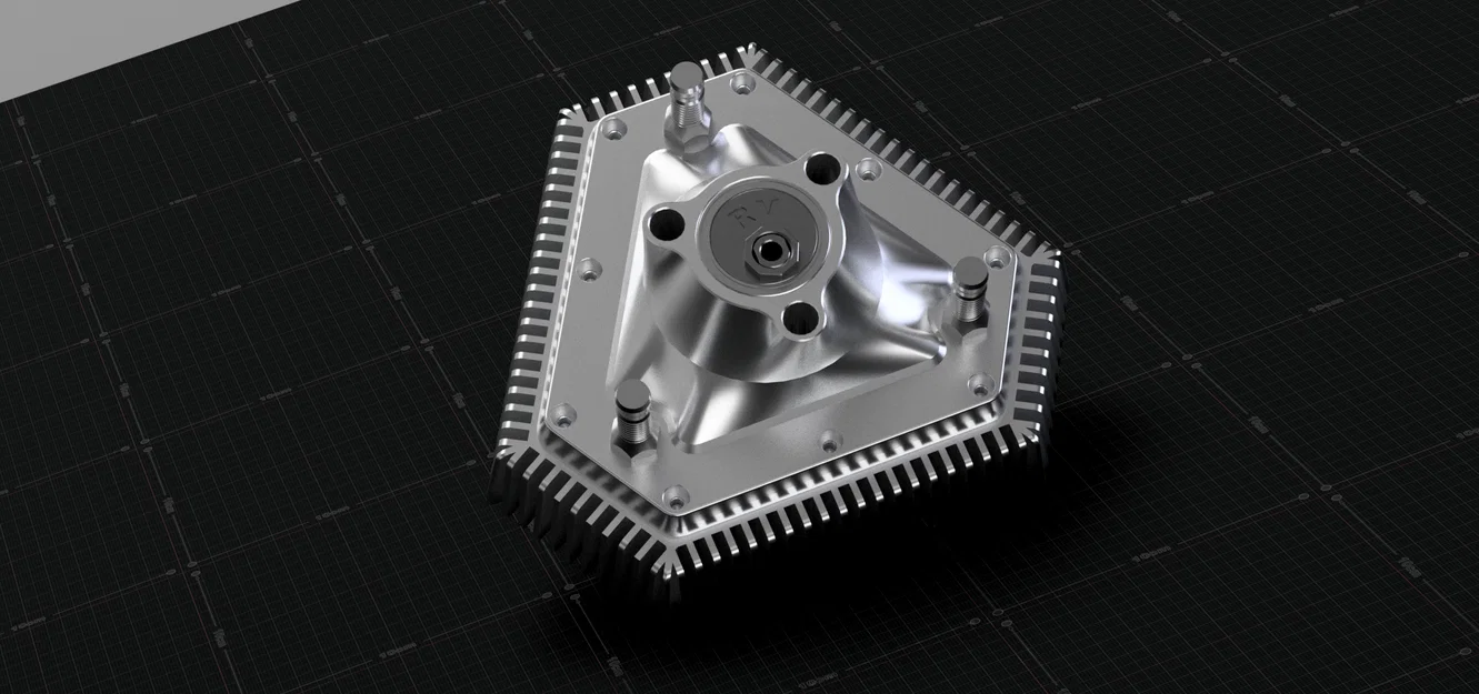 Động Cơ Piston Chất Lỏng (Liquid Piston Engine) – Model In 3D - Image 1