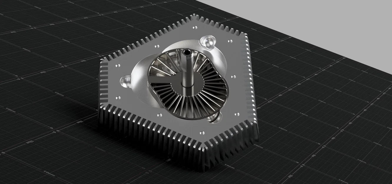 Động Cơ Piston Chất Lỏng (Liquid Piston Engine) – Model In 3D - Image 3