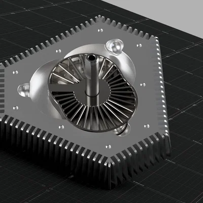 Động Cơ Piston Chất Lỏng (Liquid Piston Engine) – Model In 3D