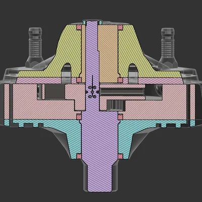 Động Cơ Piston Chất Lỏng (Liquid Piston Engine) – Model In 3D
