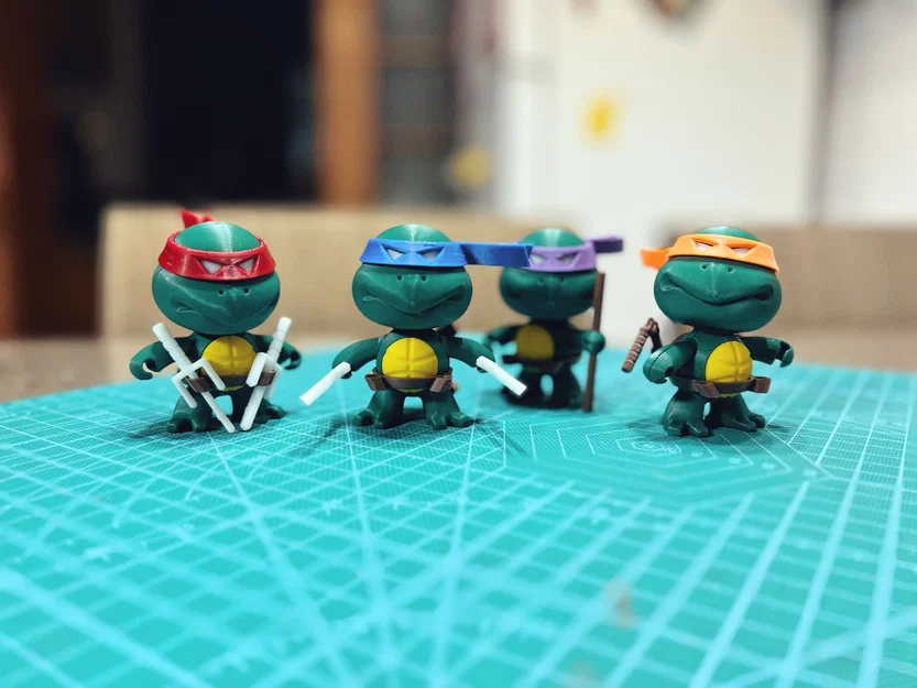 Teenage Mutant Ninja Turtles – Model Kit 4 Rùa Ninja - Image 4