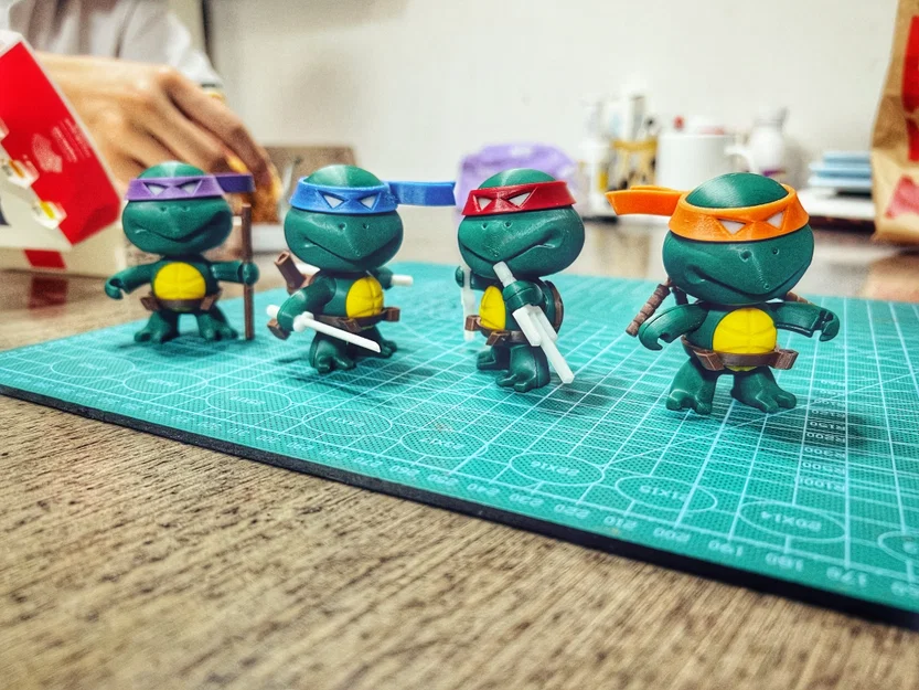 Teenage Mutant Ninja Turtles – Model Kit 4 Rùa Ninja - Image 5