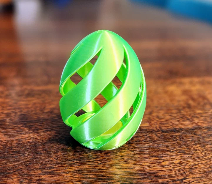 Trứng Easter đẹp – Xoắn lớn – Đáy vặn cho kẹo/thanh fun size - Image 1