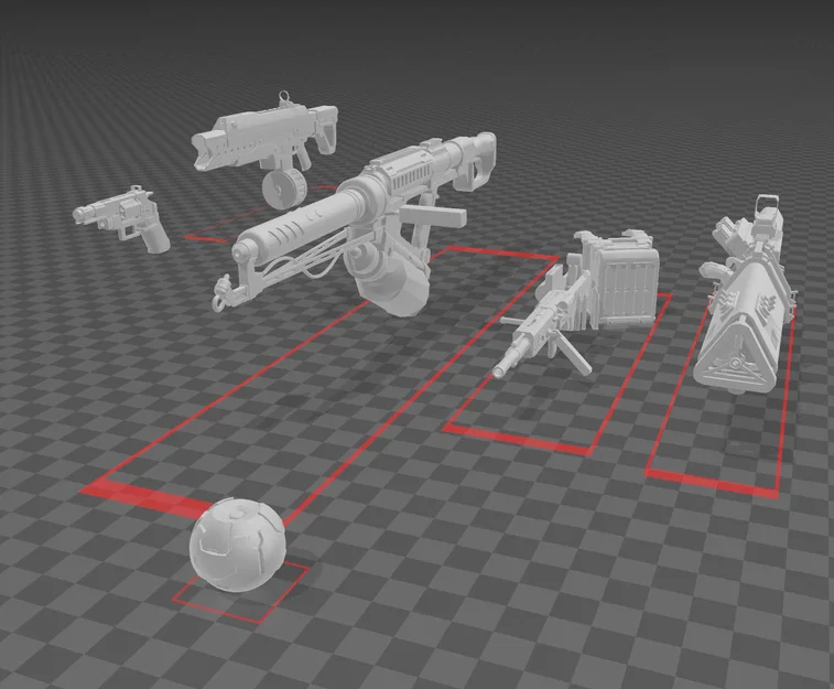Bộ sưu tập mô hình vũ khí Helldivers 2 dành cho fan in 3D - Image 1