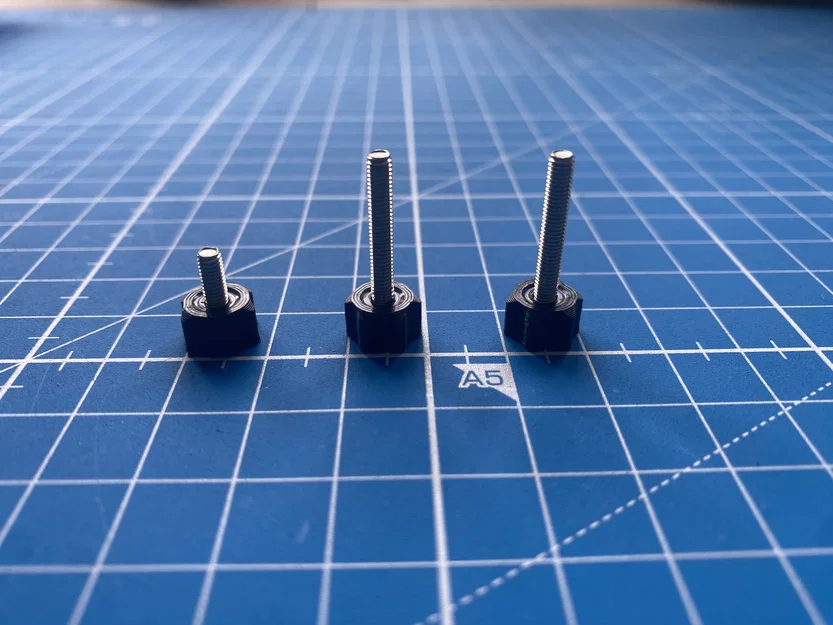 Adapter thumb screw đầu cap cho bu-lông metric (Cap head thumb screws) - Image 1