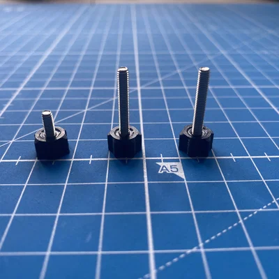 Adapter thumb screw đầu cap cho bu-lông metric (Cap head thumb screws)