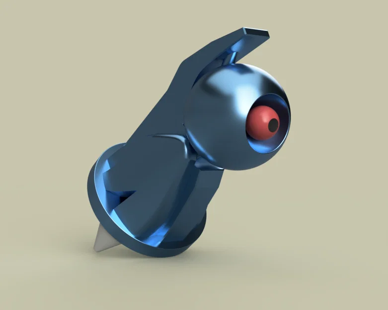Mô hình Pokemon Beldum (Tanhel) in 3D với phần đầu linh hoạt - Image 1