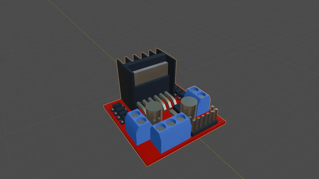 Mô hình 3D L298N Motor Drive - Hỗ trợ thiết kế hộp đựng mạch điện - Image 1