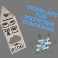 Thước Vẽ Sơ Đồ Mạng Network Diagram Template In 3D Tiện Dụng - Thumbnail 1