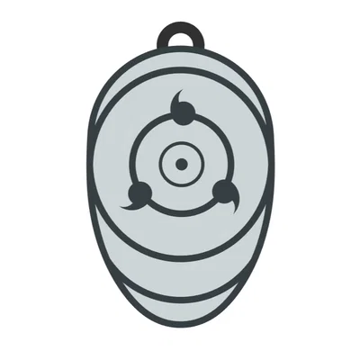 Móc khóa mặt nạ Obito Naruto (Llavero Máscara Obito) in 3D