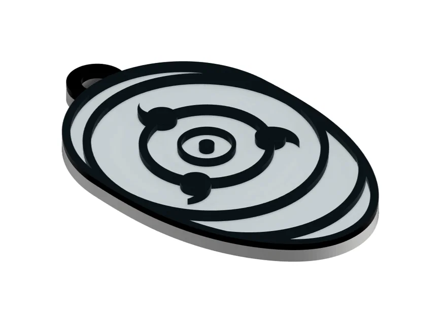 Móc khóa mặt nạ Obito Naruto (Llavero Máscara Obito) in 3D - Image 2