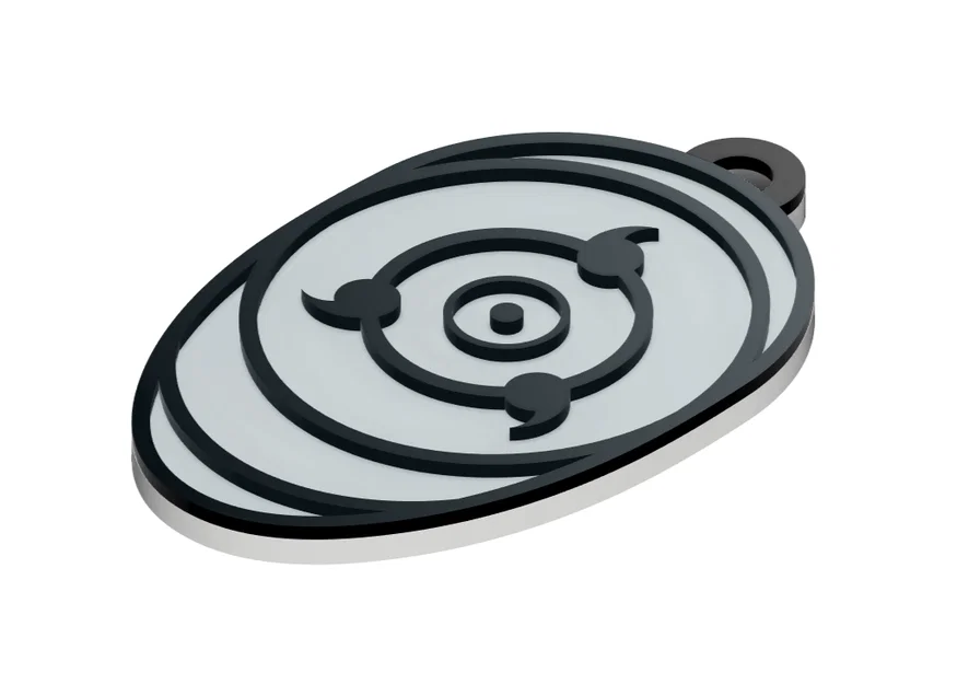 Móc khóa mặt nạ Obito Naruto (Llavero Máscara Obito) in 3D - Image 3