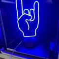 Đèn LED Neon Hình Bàn Tay Metal Rock Độc Đáo Để Bàn - Thumbnail 1