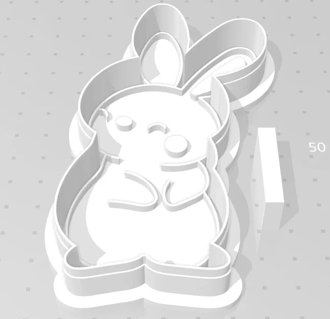 Khuôn cắt bánh quy hình thỏ Phục Sinh đáng yêu (Easter Bunny) - Image 1