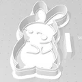 Khuôn cắt bánh quy hình thỏ Phục Sinh đáng yêu (Easter Bunny) - Thumbnail 1
