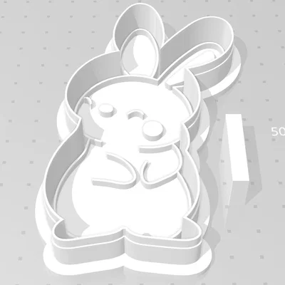 Khuôn cắt bánh quy hình thỏ Phục Sinh đáng yêu (Easter Bunny)