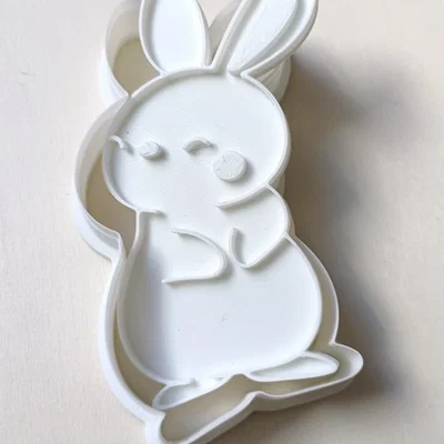 Khuôn cắt bánh quy hình thỏ Phục Sinh đáng yêu (Easter Bunny)